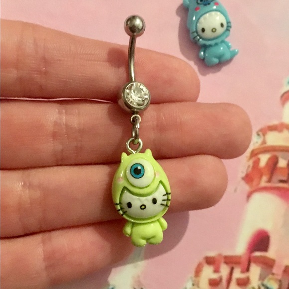 COPY - BFF Monsters Inc Hello Kitty Belly Button Ring Set - Picture 4 of 6